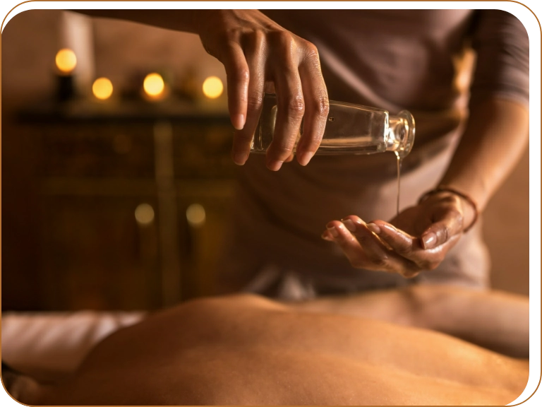masaż relaksacyjny oliwką
